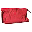 Beauty Fendi Monogram clutch bag in red
