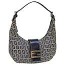 FENDI Zucchino Canvas Sac à bandoulière Navy Auth 39710 - Fendi