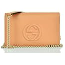 Gucci Soho Handbag Beige Woman Leather Cellarius Mod. 598211 a7M0g 2754