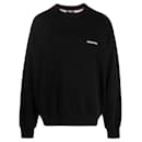 Pullover Political Campaign Sweater in black cotton blend knit - Balenciaga