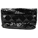 Marc Jacobs Studded Clutch in Black Patent Leather