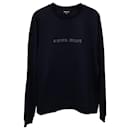 Giorgio Armani Logo Sweatshirt in Navy Blue Cotton