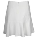 Chloe Flared Mini Skirt in White Acetate - Chloé