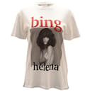 Anine Bing x Helena Christensen T-Shirt aus weißer Baumwolle