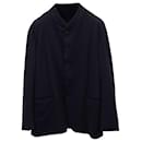 Giorgio Armani Suit Jacket in Navy Blue Cotton