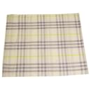 Burberry Sciarpa Foulard Lunga Cotone Bianca Viola Gialla Avvolgente