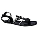 Schwarz-weiße Gladiator-Sandalen - Proenza Schouler