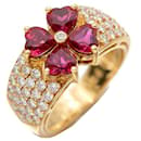 Van Cleef & Arpels Anel Fleur com Diamante e Ouro - Autre Marque