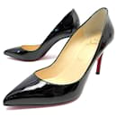NEW CHRISTIAN LOUBOUTIN PIGALLE SHOES 85 Black patent leather 36.5 SHOES - Christian Louboutin
