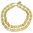 CHANEL BELT CHAIN MEDALLIONS LOGO CC & STARS 95-103 CHAIN GOLD BELT - Chanel