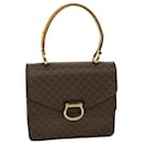 CELINE Macadam Canvas Hand Bag PVC Leather Brown Auth ar9218 - Céline