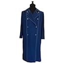 Vintage Chanel Boutique Long Blue Coat