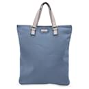 Light Blue Nylon Canvas Flat Vertical Tote Bag Handbag - Gucci