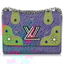 Louis Vuitton Blue Studded Epi Twist MM