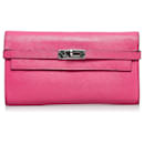 Hermes Pink Kelly Classic Wallet - Hermès