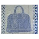 Blauer und weißer Schal mit Alma-Print von Louis Vuitton