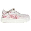 Christian Dior Addict Pink Toile De Jouy Sneakers