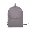 Grey Pebble Grain Leather Classic Backpack Bag - Thom Browne