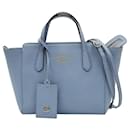 Gucci Swing shoulder bag in light blue leather