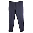 Burberry Tailored Trousers in Navy Wool