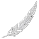 Spilla Boucheron, "Feather", ORO BIANCO, Diamants.