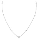 White gold and diamond necklace. - inconnue