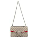 Gucci GG Supreme Small Dionysus Shoulder Bag in Brown Canvas