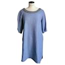 KOAN Collection Blue linen dress new condition T46 IT - Autre Marque
