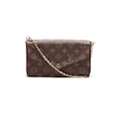 Louis Vuitton Monogram Pochette Felicie Canvas Crossbody Bag in Great Condition