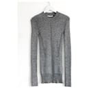 Christopher Kane silver lurex knit top