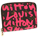 LOUIS VUITTON Monogram Graffiti Zippy Coin Purse Fuchsia M93707 LV Auth yk6630 - Louis Vuitton