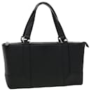 BURBERRY Hand Bag Leather Black Auth am4194 - Burberry