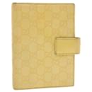 GUCCI Gucci Shima GG Day Planner Cover Cuir Jaune 115241 Authentification4214