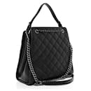 Chanel Caviar Quilted Medium CC Bucket Bag Black