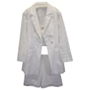 Charo Ruiz Ibiza 3-Piece Broderie Anglaise Suit Set in White Cotton - Autre Marque