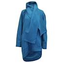 Abrigo drapeado de lana azul Red Label de Vivienne Westwood