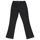 Pantalon droit Prada en coton noir