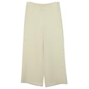 Theory Clean Crop Pants in Cream Synthetic