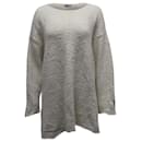 Maglione oversize Marques Almeida in lino color crema