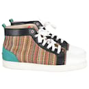 Christian Louboutin Louis Orlato High-Top Sneakers in Multicolor Leather