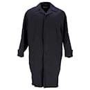 Balenciaga Carcoat mi-long en coton bleu marine