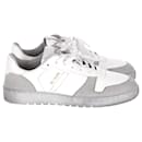 Re/Done 80s Low-Top Basketball Sneakers in White Leather