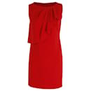 Moschino Cheap And Chic Ruffle Dress in Red Polyethylene
