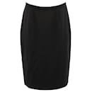 Max Mara Knee-Length Pencil Skirt in Black Triacetate