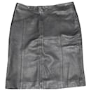 Marc Jacobs Pencil Skirt in Black Leather