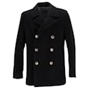 Marc by Marc Jacobs Double Breasted Coat in Black Wool