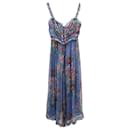 Zimmermann Bellitude Midi Jumpsuit in Blue Floral Print Viscose
