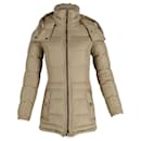 Burberry Brit Puffer Down Jacket in Beige Goose Down Feather
