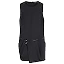 Gucci Zipper Detail Mini Dress in Black Silk