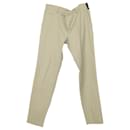 Fendi Tapered Pants in Beige Cotton